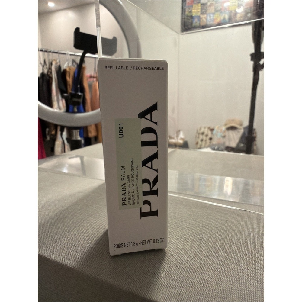 PRADA Moisturizing Lipstick Lip Balm - Astral Pink U001 *Full Size New In Box